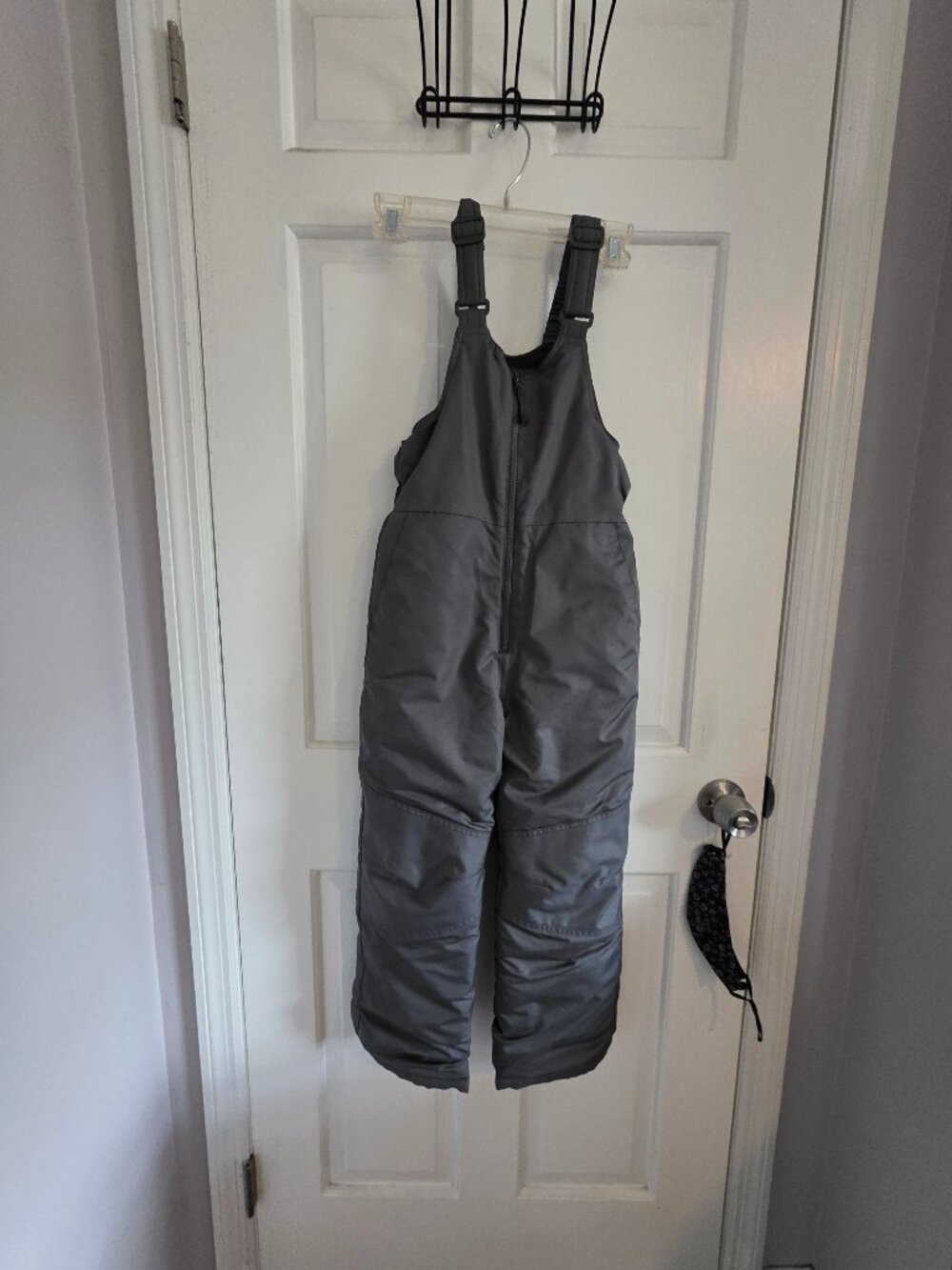All In Motion Youth Unisex Dark Gray Ski Snow Pants Suit Suspender Size 6/7